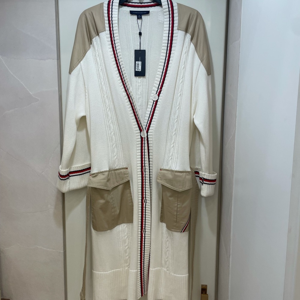 TOMMY HILFIGER COATIGAN NWT!! SIZE XL